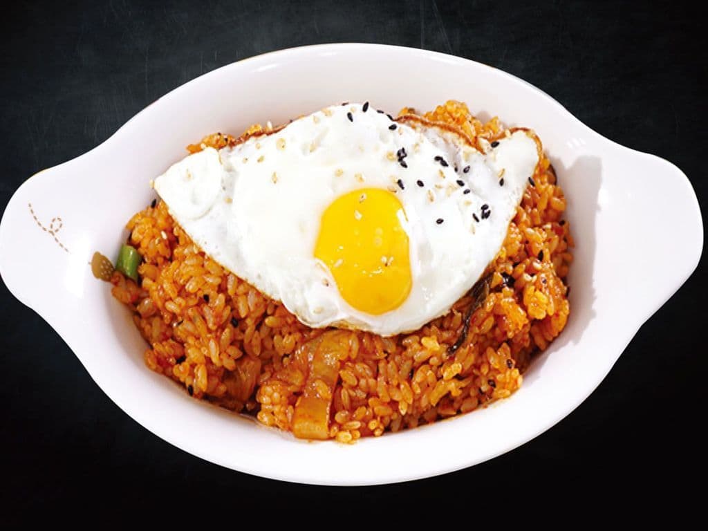 Kimchi Ham Fried Rice Get Free Miso Soup!!!