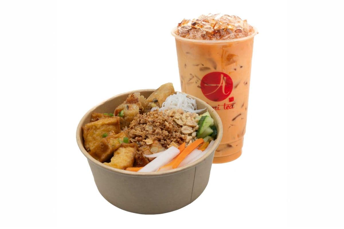 Golden Tofu Veggies Countryside Vermicelli Bowl Value Combo Meal