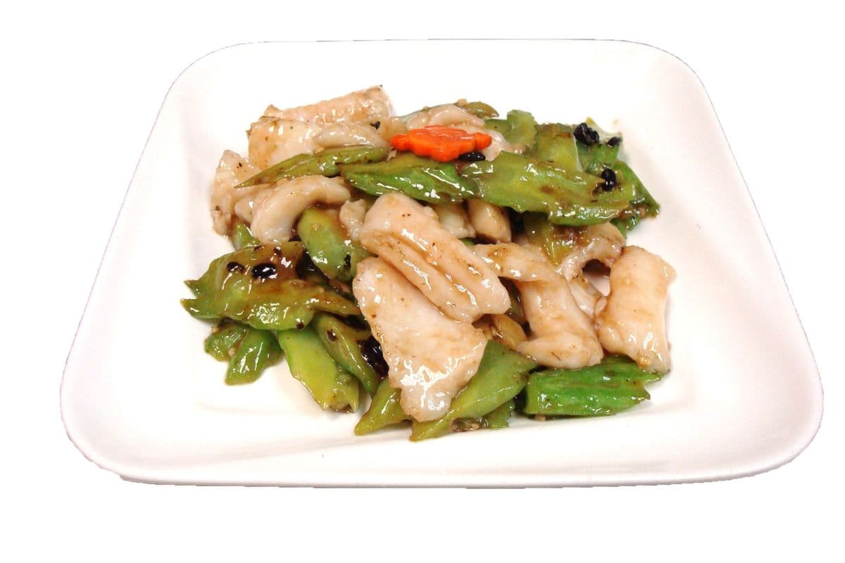 118. Sliced Fish and Bitter Melon with Black Bean Sauce 豉汁凉瓜魚片