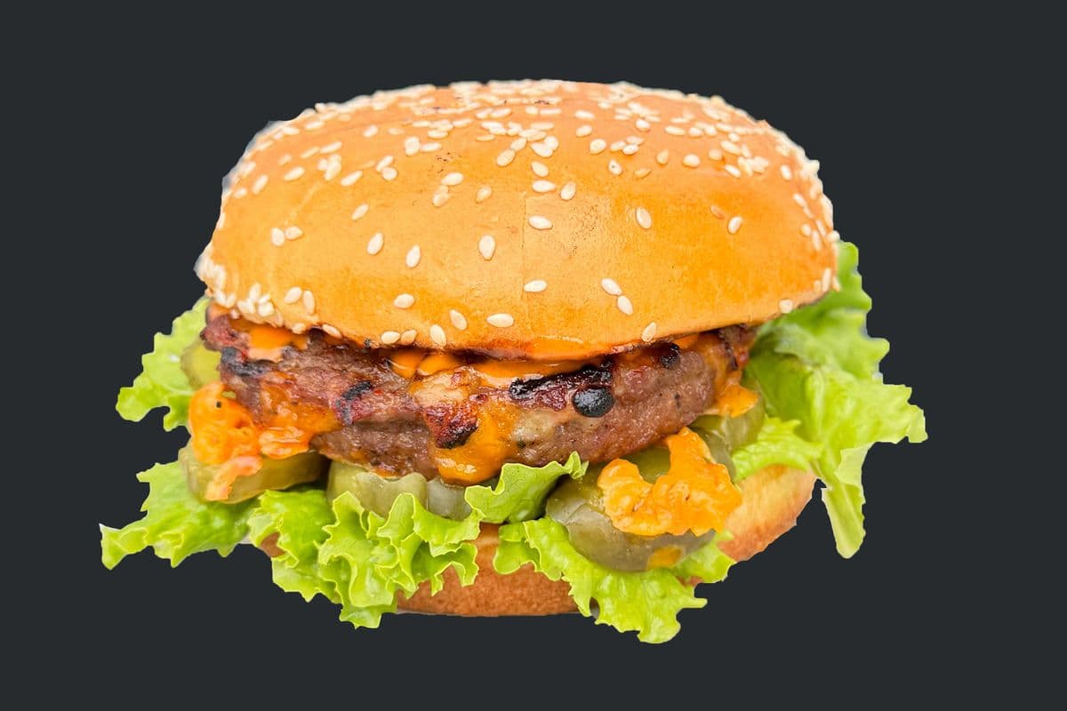 Flame Grill Beef Hamburger