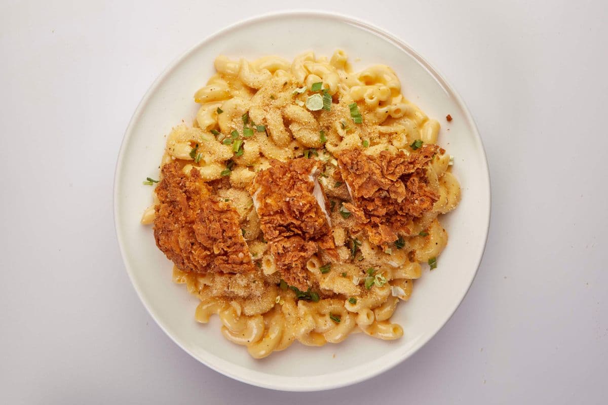 Macaroni et fromage au poulet / Mac and Cheese With Chicken