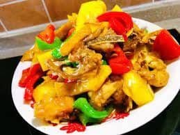 SauteedSlicedChickenGinger 紫蘿炒雞片