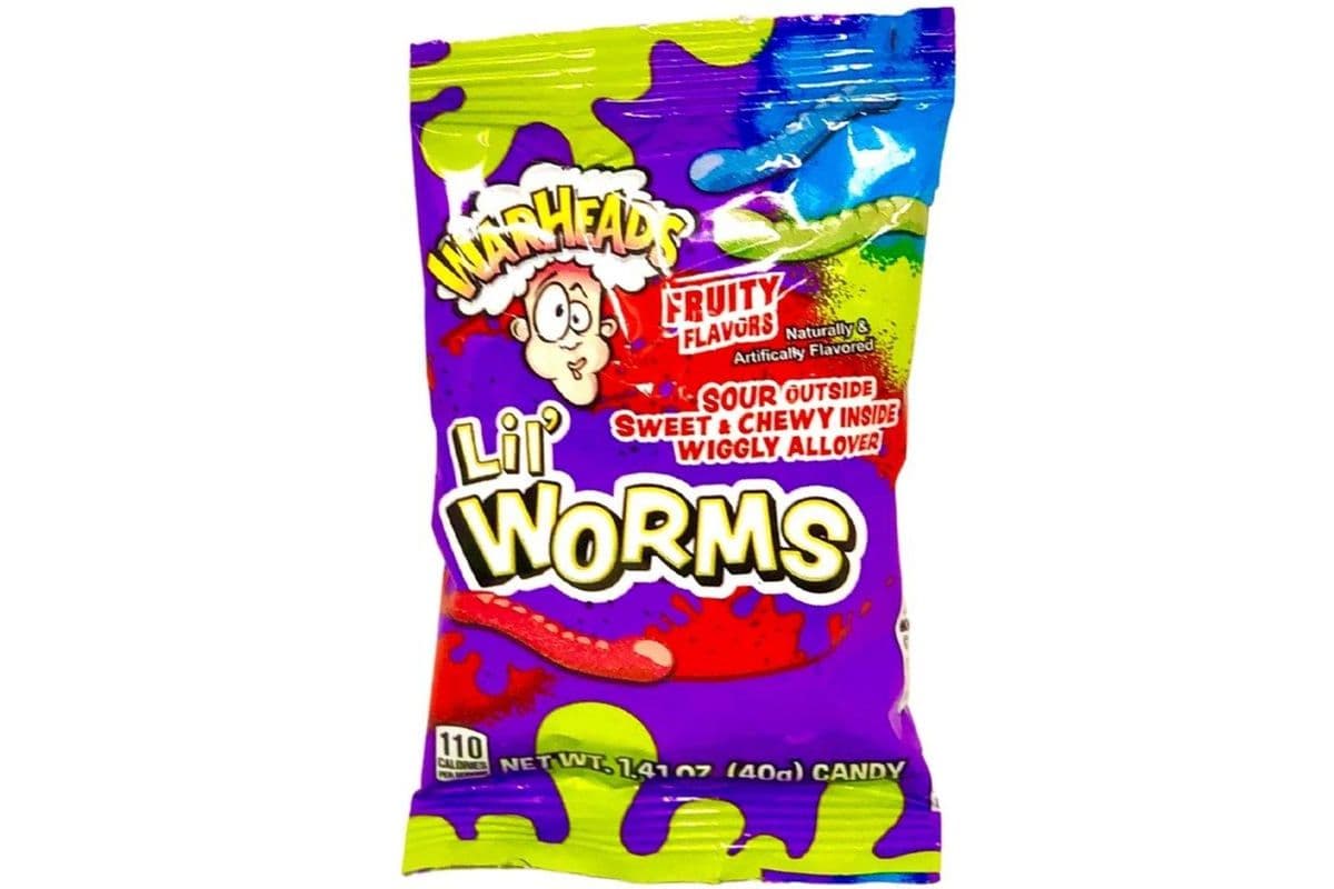 Warheads Lil Worms (40g) (110 Cal)