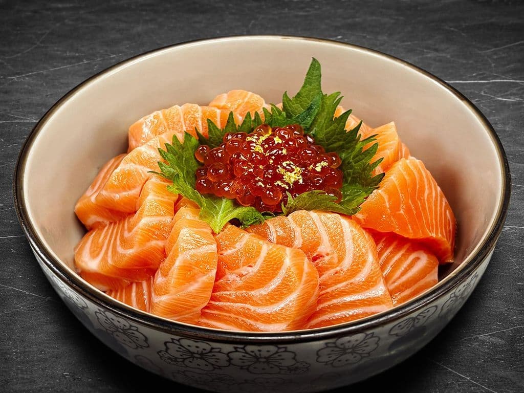 Salmon & Ikura Don