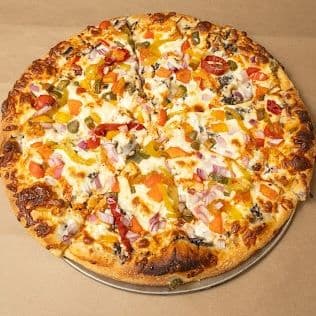 Spicy Buffalo Chicken Alfredo Pizza