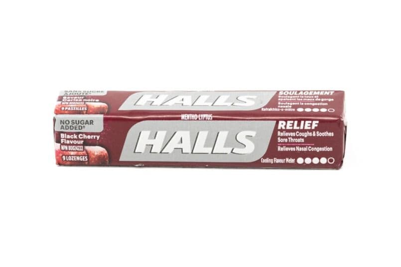 Halls 9' Cherry Flavour No Sugar Added