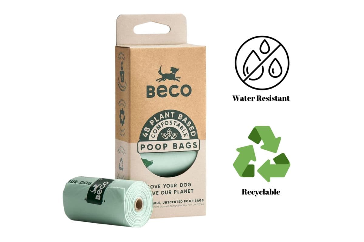 Beco Unscented Compostable Poop Bags (48 Pack)