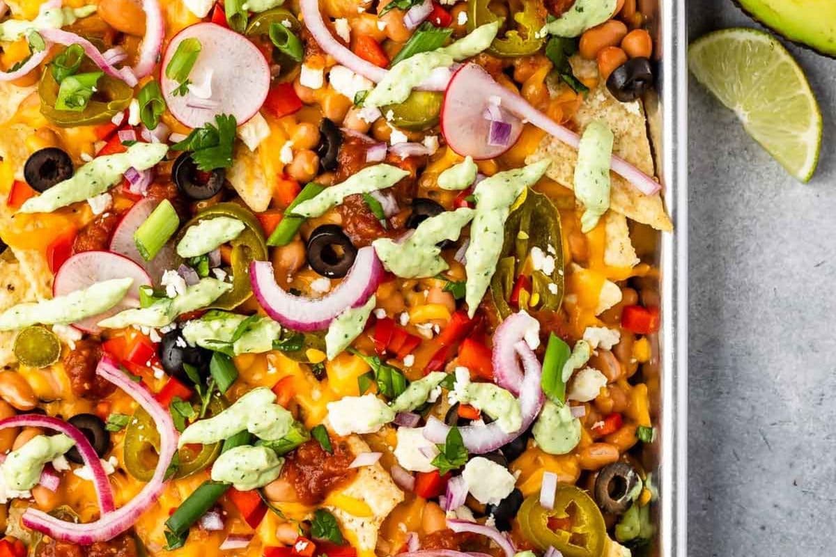 vegetarian delight nachos