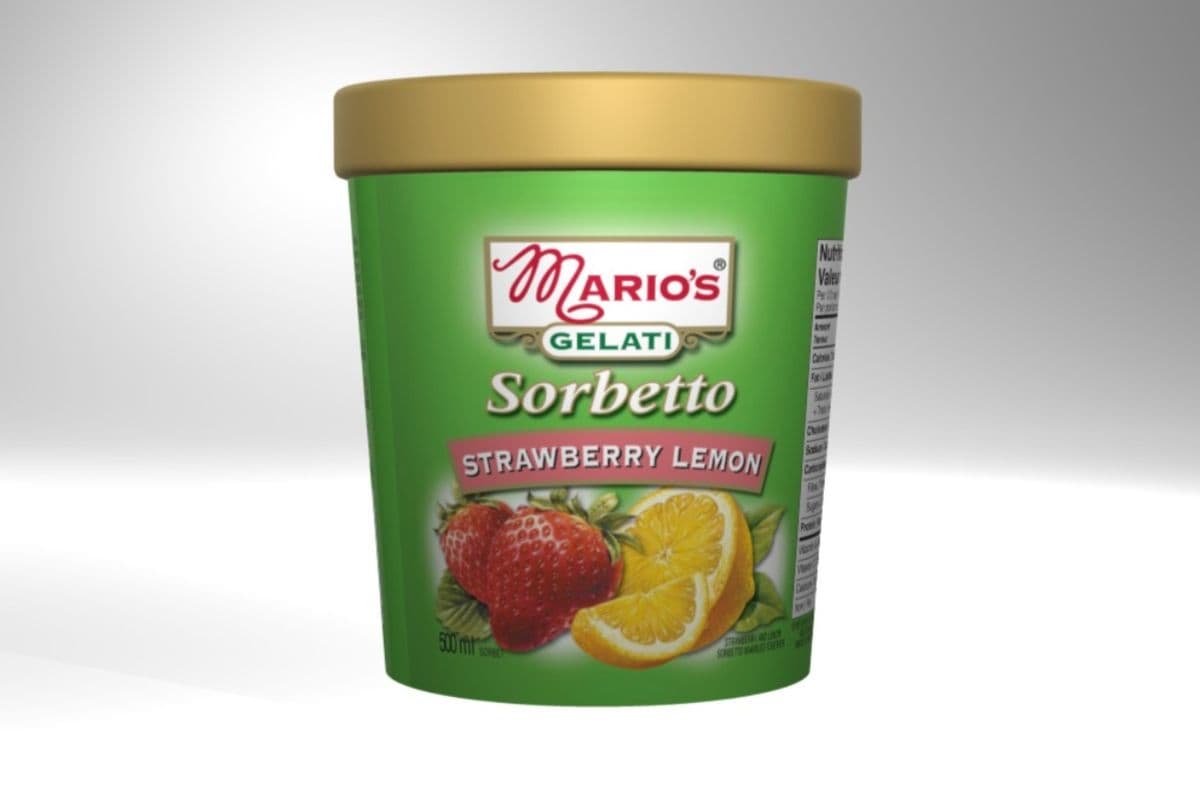 Strawberry Lemon Sorbetto (500 ml Tub)