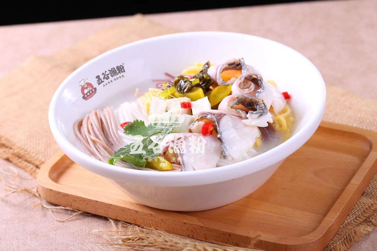 Grains Rice Noodle with House Special Spicy Soup