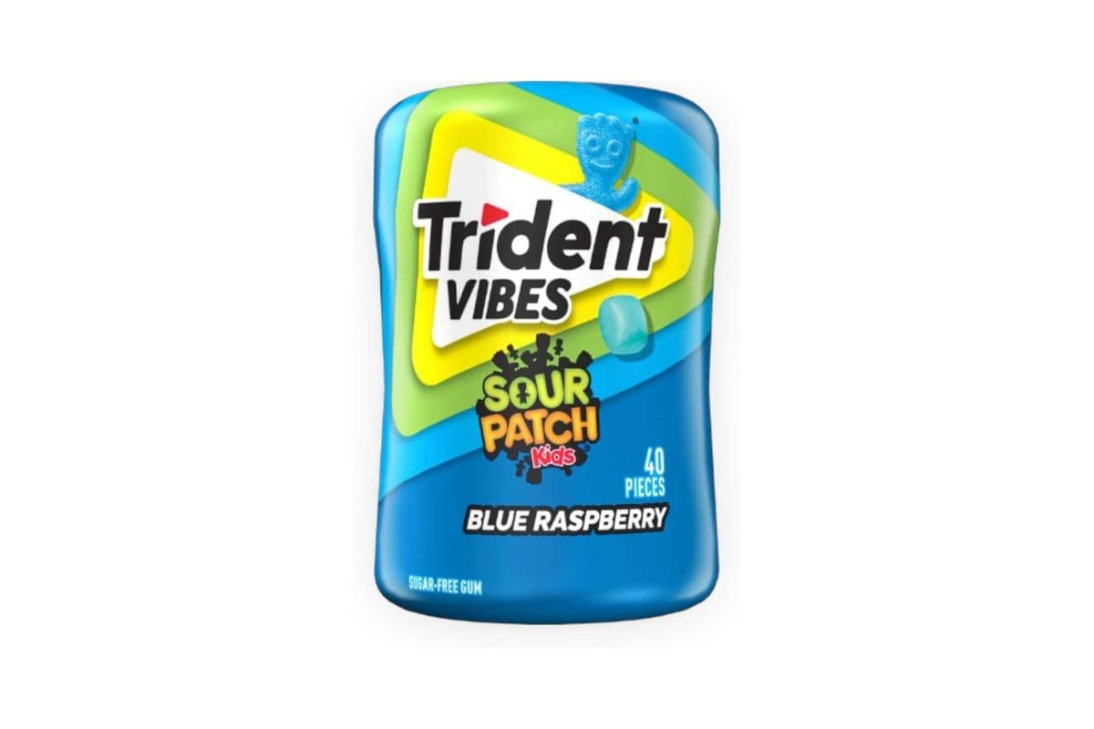 Trident Vibes Sour Patch Blue Raspberry (92g) (4 Cal)