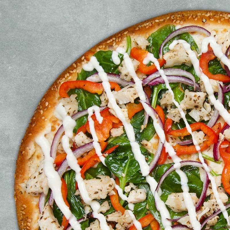 Chicken Alfredo Pizza