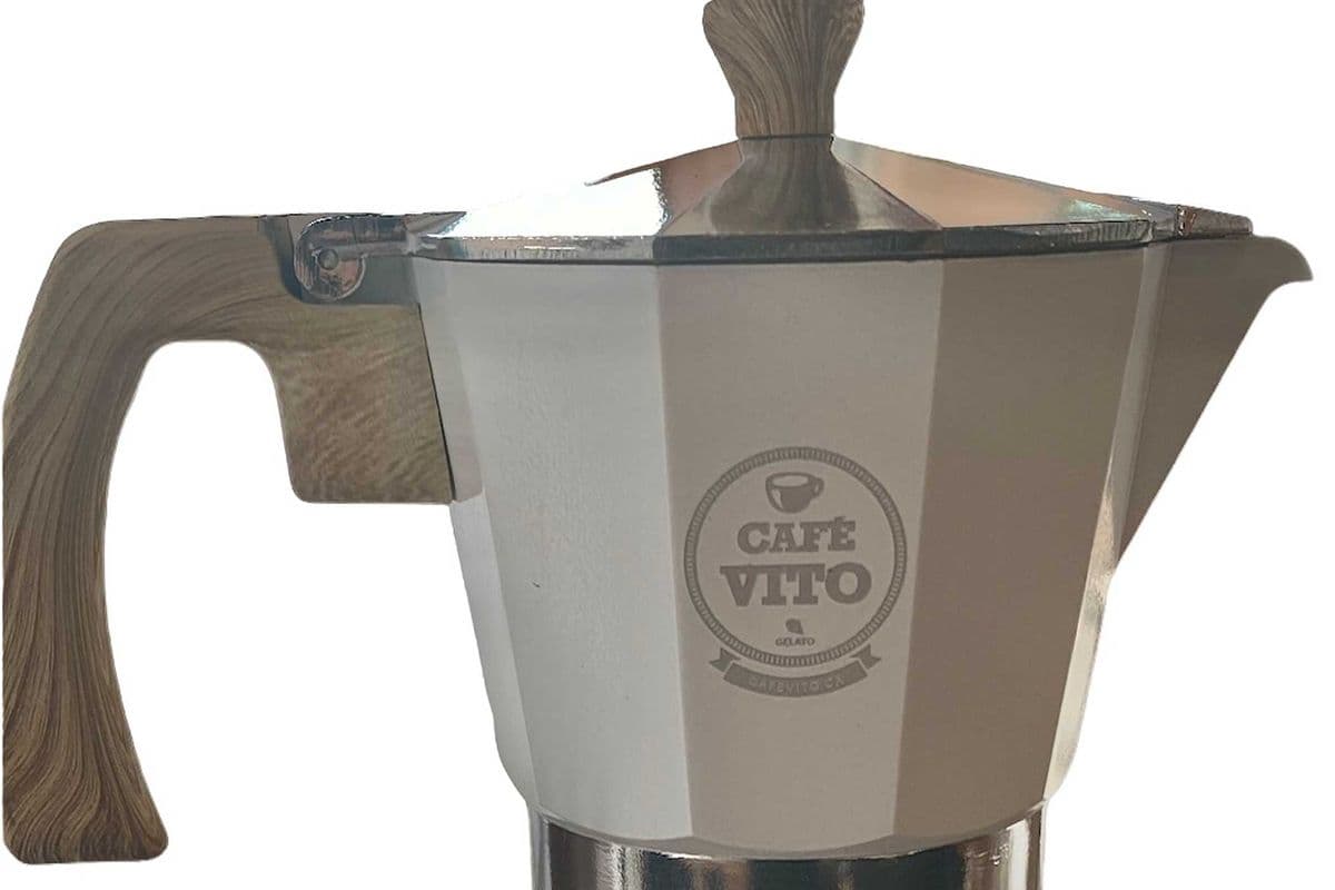 6 Tasse Machine à expresso MILANO pour cuisinière Blanc / 6 cup MILANO Stovetop Espresso Maker White