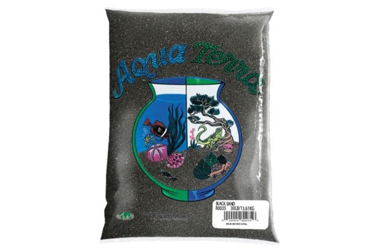 Nature's Ocean Aqua Terra Gravel Sand Black (5 lbs)