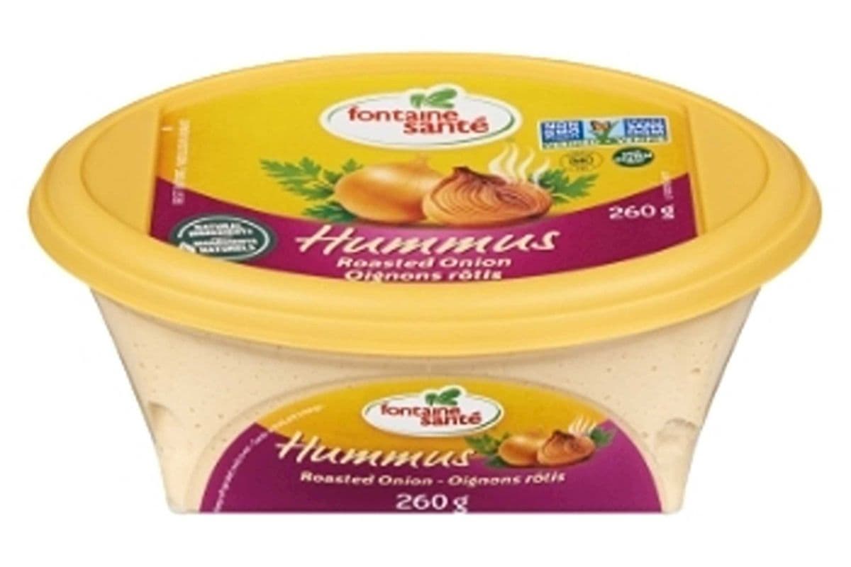 Fontaine santé hummus roasted onion