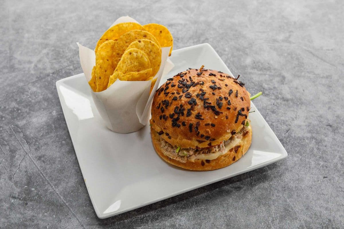 Burger à l'oignon, dinde naturel