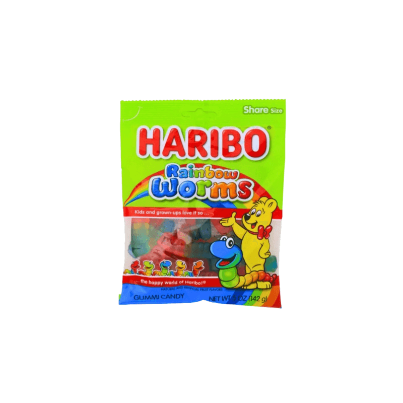 Rainbow Worms Haribo - USA (5oz)