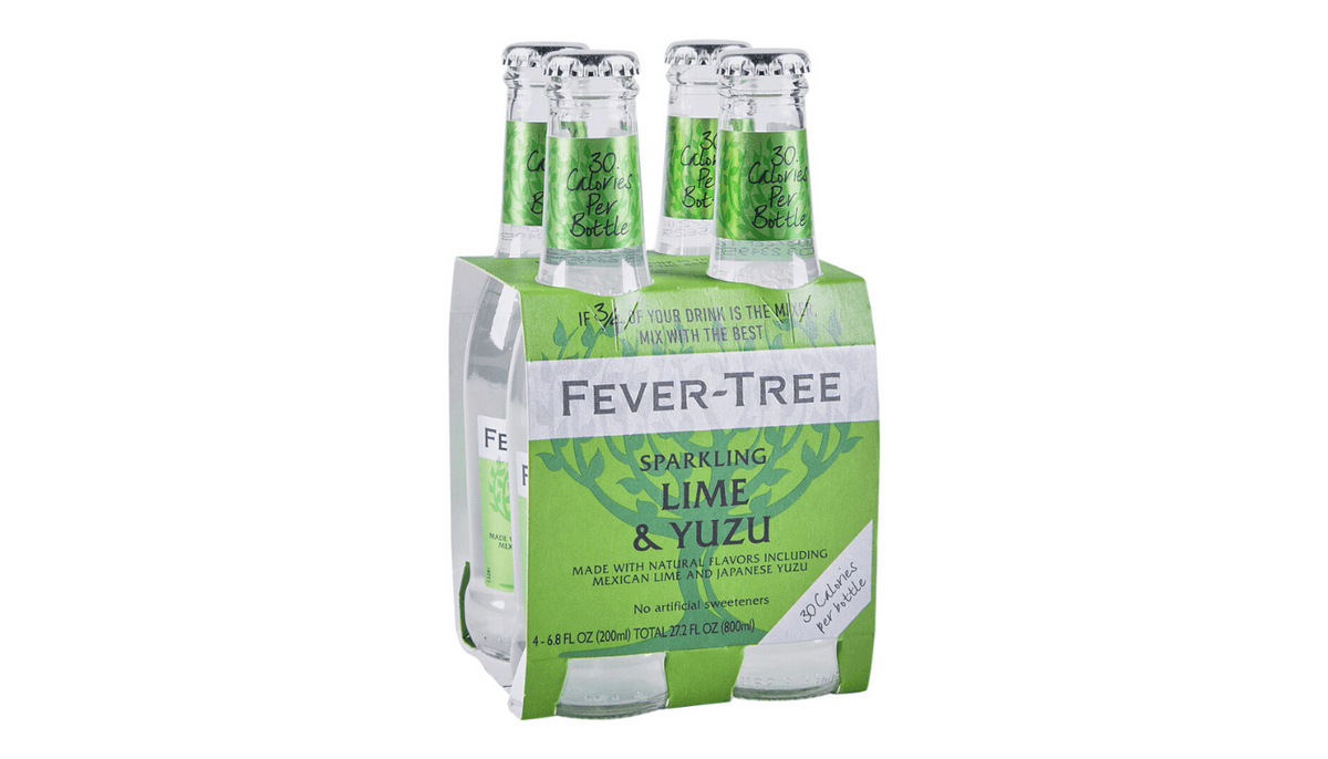Fever Tree - Lime et Yuzu Pétillant / Sparkling Lime & Yuzu 4x200mL