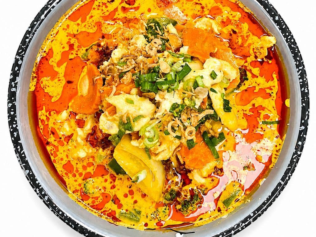 32.Spicy Chicken Curry & Coconut Noodle Soup