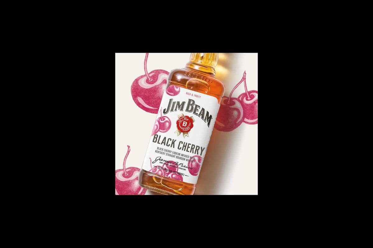 JIM BEAM BLACK CHERRY-750ML (1 x 750ML)