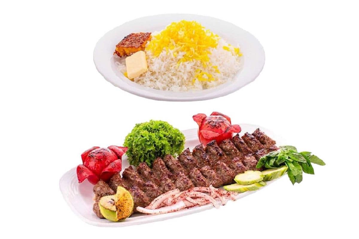 Persian Beef Kebab (Kababe Koobide) with Rice