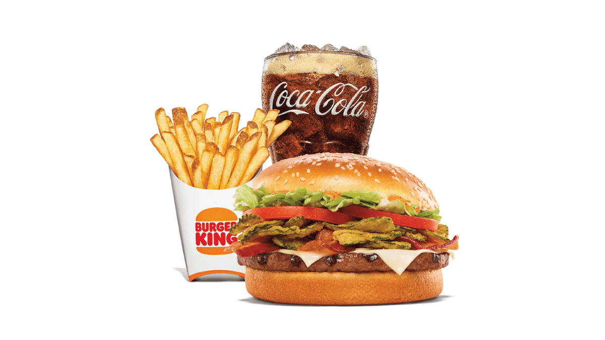 Trio Whopper® BBQ bacon suisse format moyen