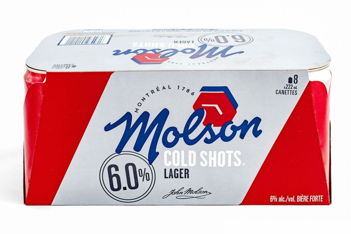 Molson Canadian Cold Shots (8 x 222 ml Cans)