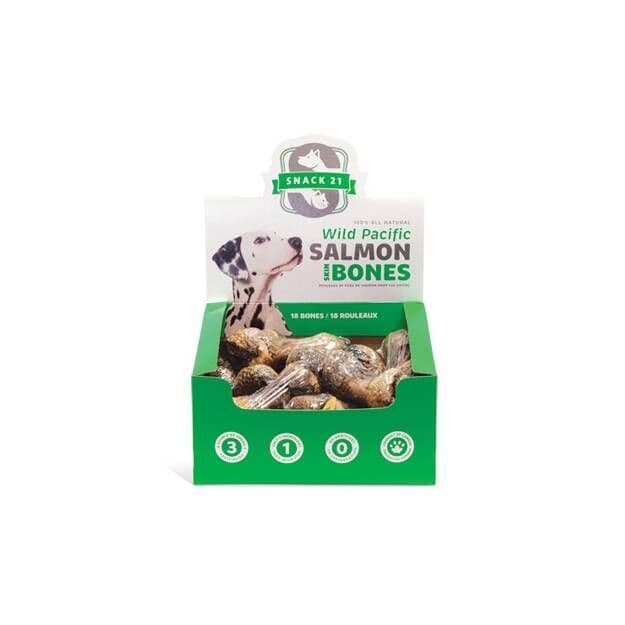 Snack 21 Salmon SKin Bones For Dogs