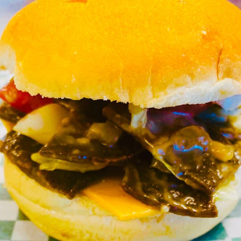 Donair Burger with Halal option