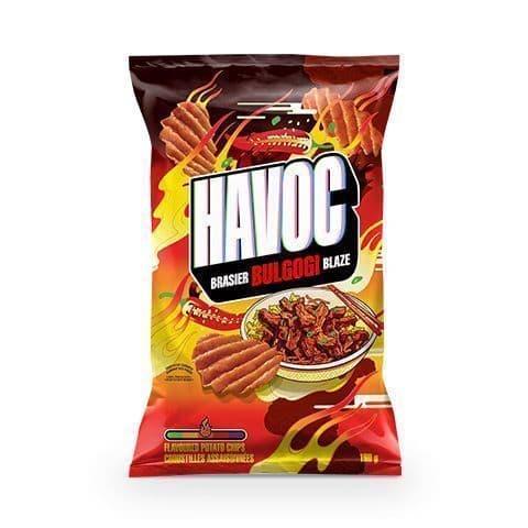 Havoc Bulgogi Blaze Flavoured Potato Chips, 190 g