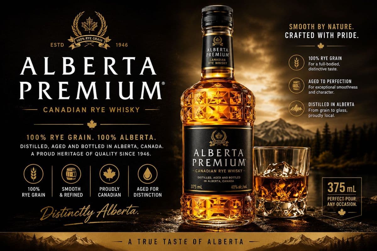 ALBERTA PREMIUM WHISKY (375ML) 40.0% ABV (1 x 375 mL)