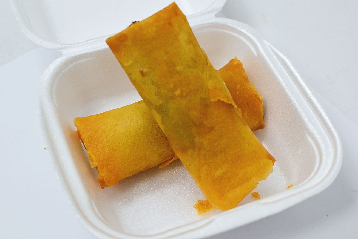 1. Crispy Vegetarian Spring Rolls (2 pcs)