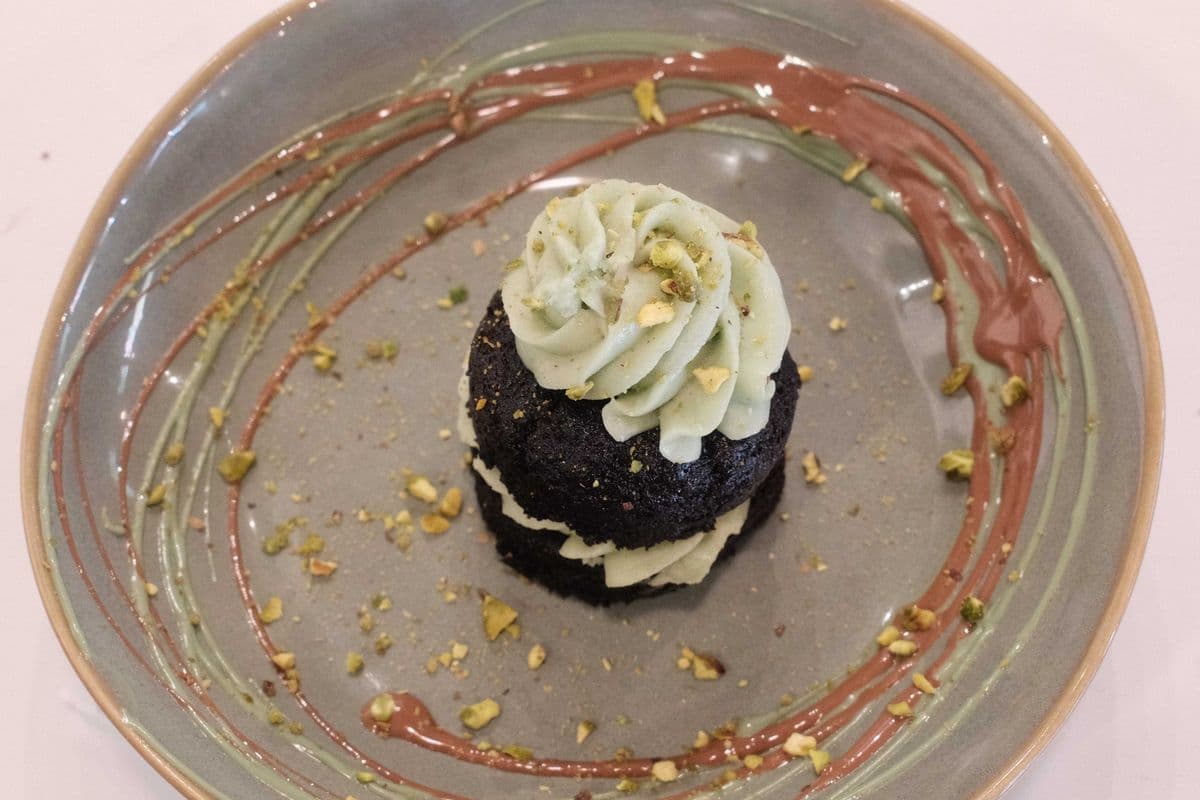 Chocolate Pistachio Ganache Cake