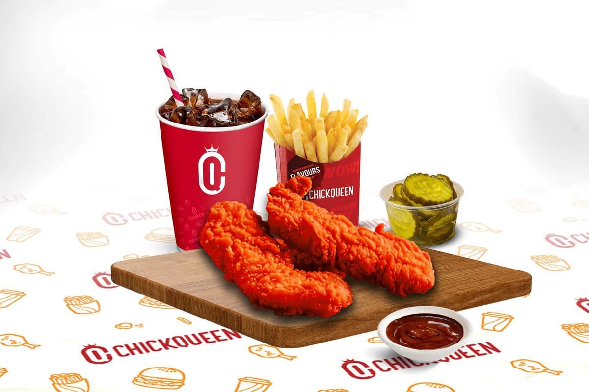 2 Pcs Nashville Chicken Tenders Combo (Fries & drink)