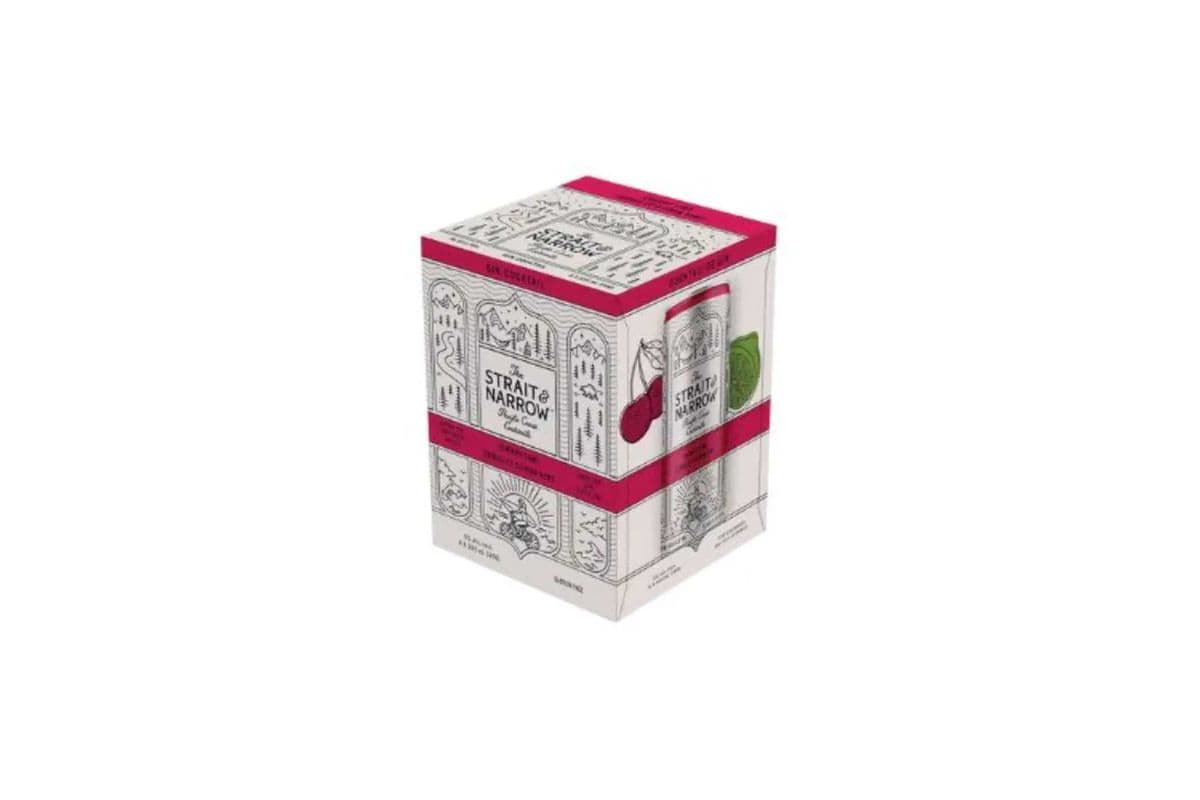 The Straight & Narrow Cherry Lime Gin Cocktail (4 x 355ml can)