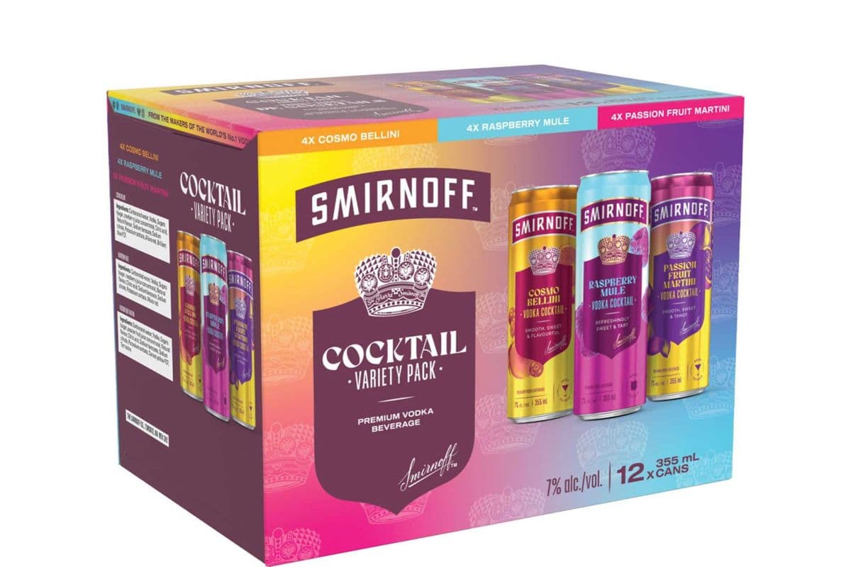 Smirnoff Cocktail Varity 12 Pack (12 x 355ml)