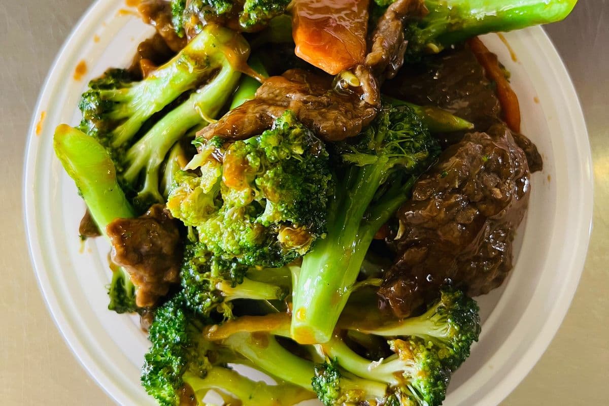 Roast Pork or Beef with Broccoli 芥兰