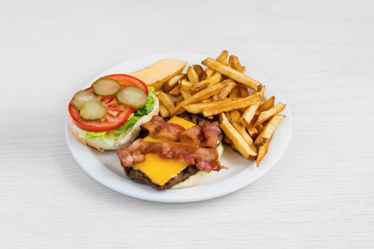 Loaded Burger with Bacon and Cheese