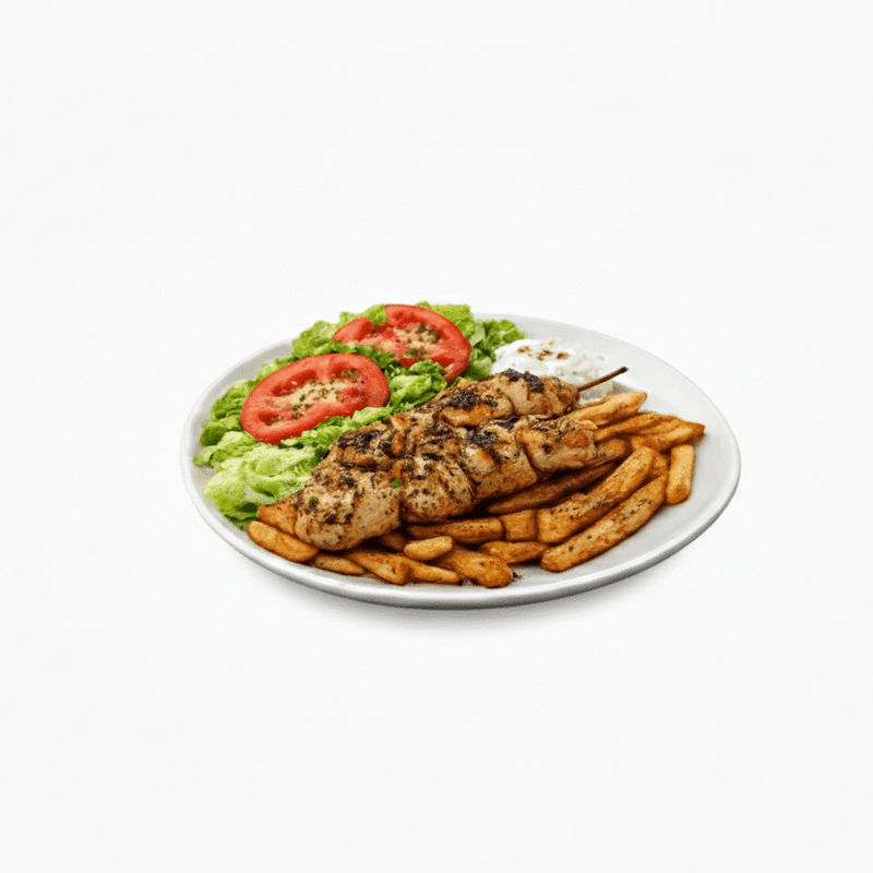 Assiette Brochette Poulet / Chicken brochette Plate