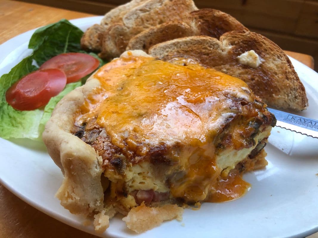 Quiche and Toast