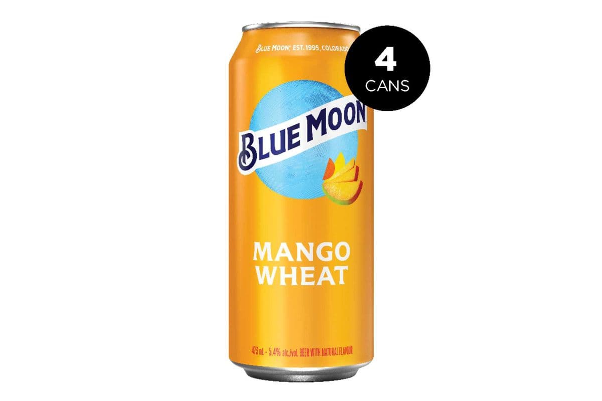 Blue Moon Mango Wheat (4 x 473ml Cans) (1 x 473 ml)