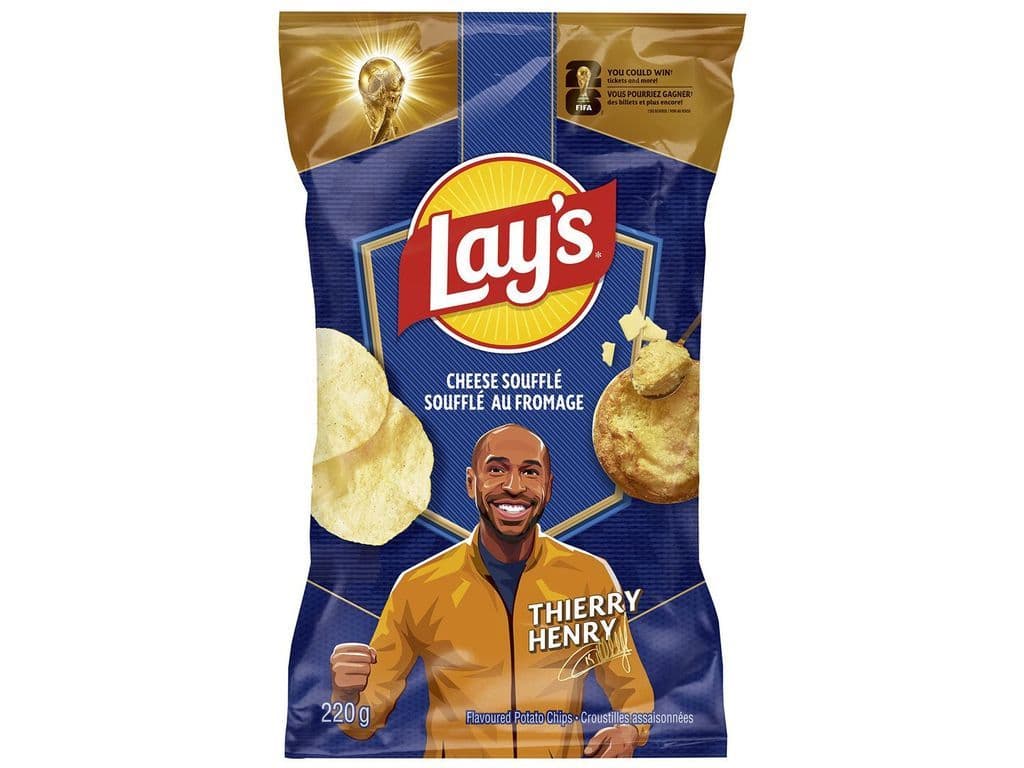 Lays Cheese Souffle Potato Chips 220g Thierry Henry World Cup Edition