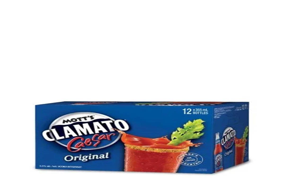 884207. MOTT'S CLAMATO CAESAR ORIGINAL 12 (1 x 12pc)