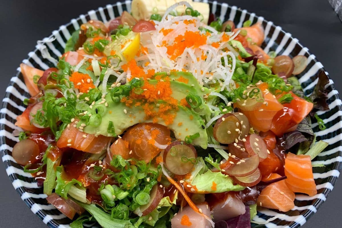 Spicy Tuna and Salmon Sashimi