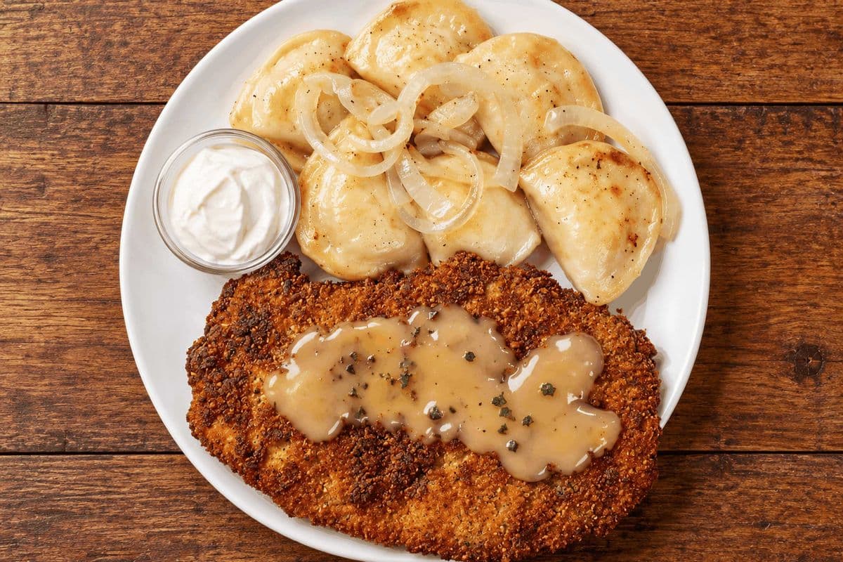 Schnitzel & Perogies