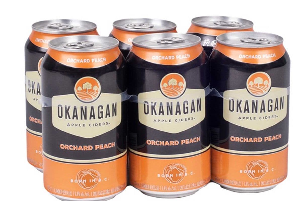 Ok Prem Peach Cider, 6 Cans (6 x 355ml Cans)