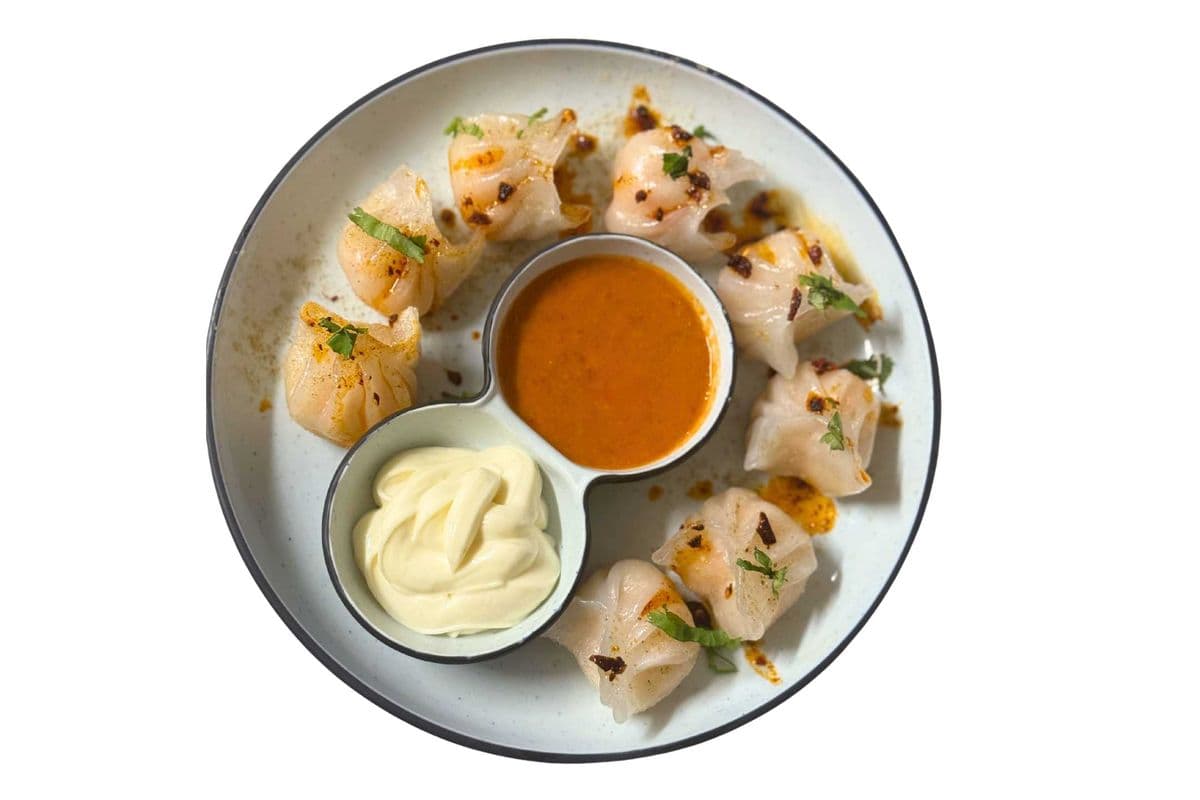 Steamed Shrimp Momos (8 Pcs)