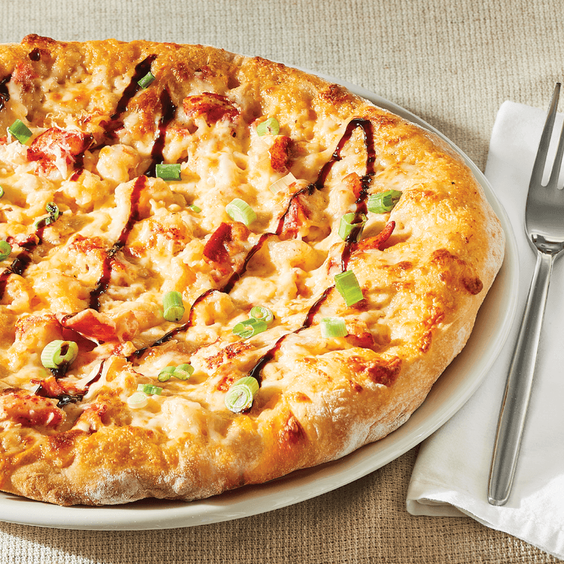 Pizza au homard et aux crevettes / Lobster and shrimp pizza