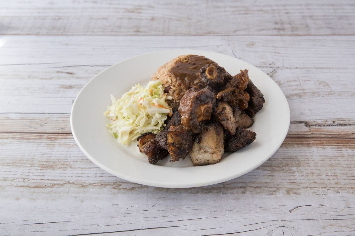 Jerk Pork / Oxtail Combo