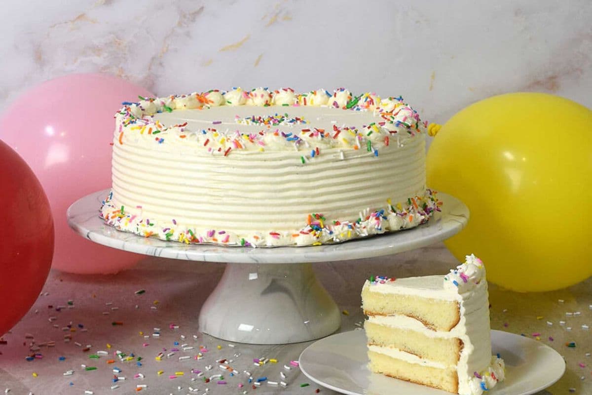 Vanilla Birthday or Celebration Cake 9"